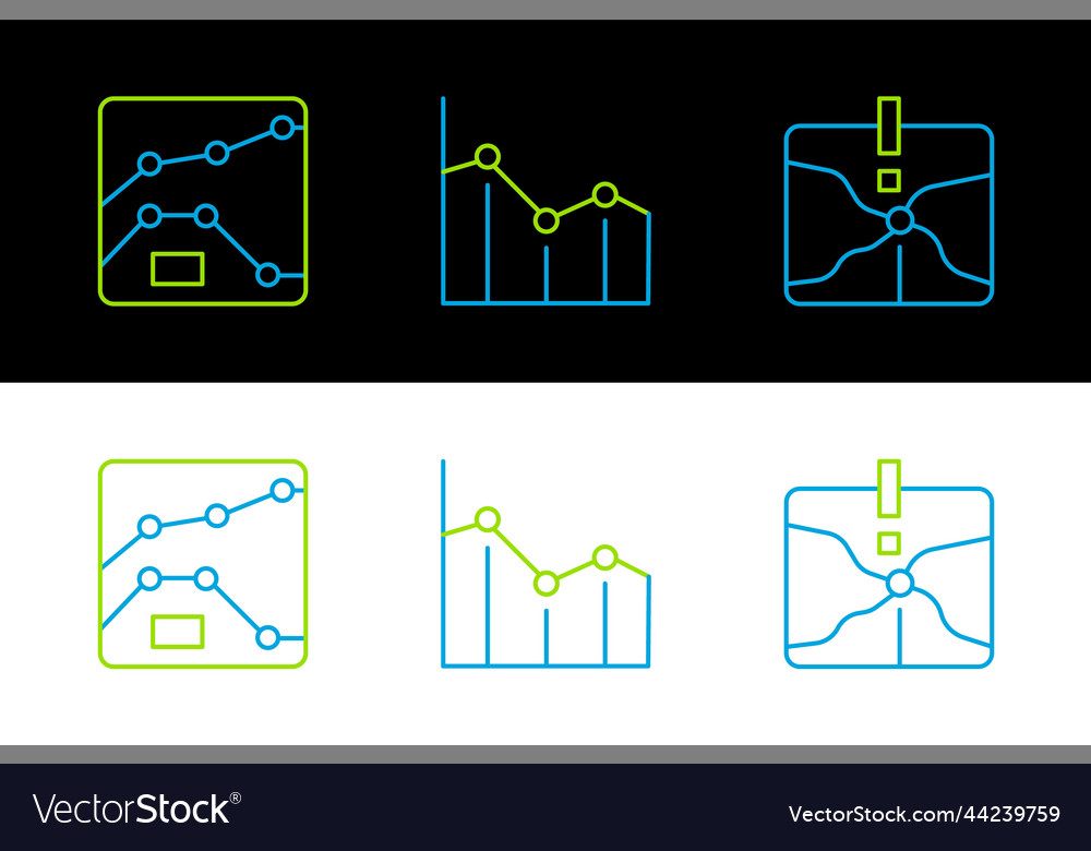 Set line intersection point graph chart diagram
