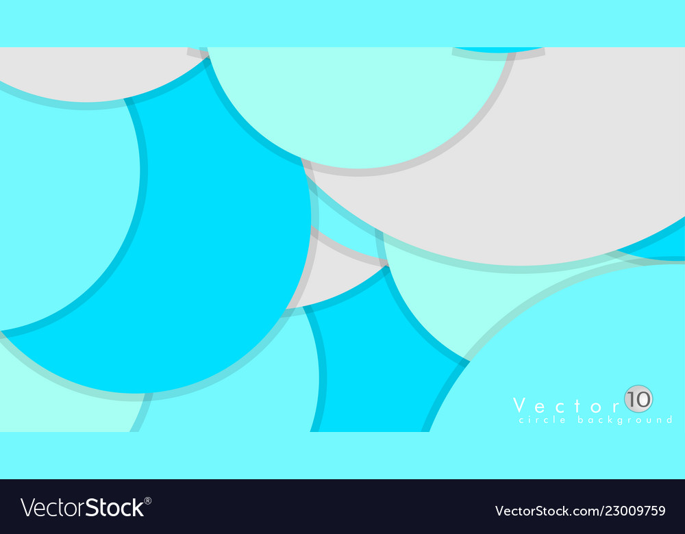 Simple and colorful circles background design vector image Simple and colorful circles background design