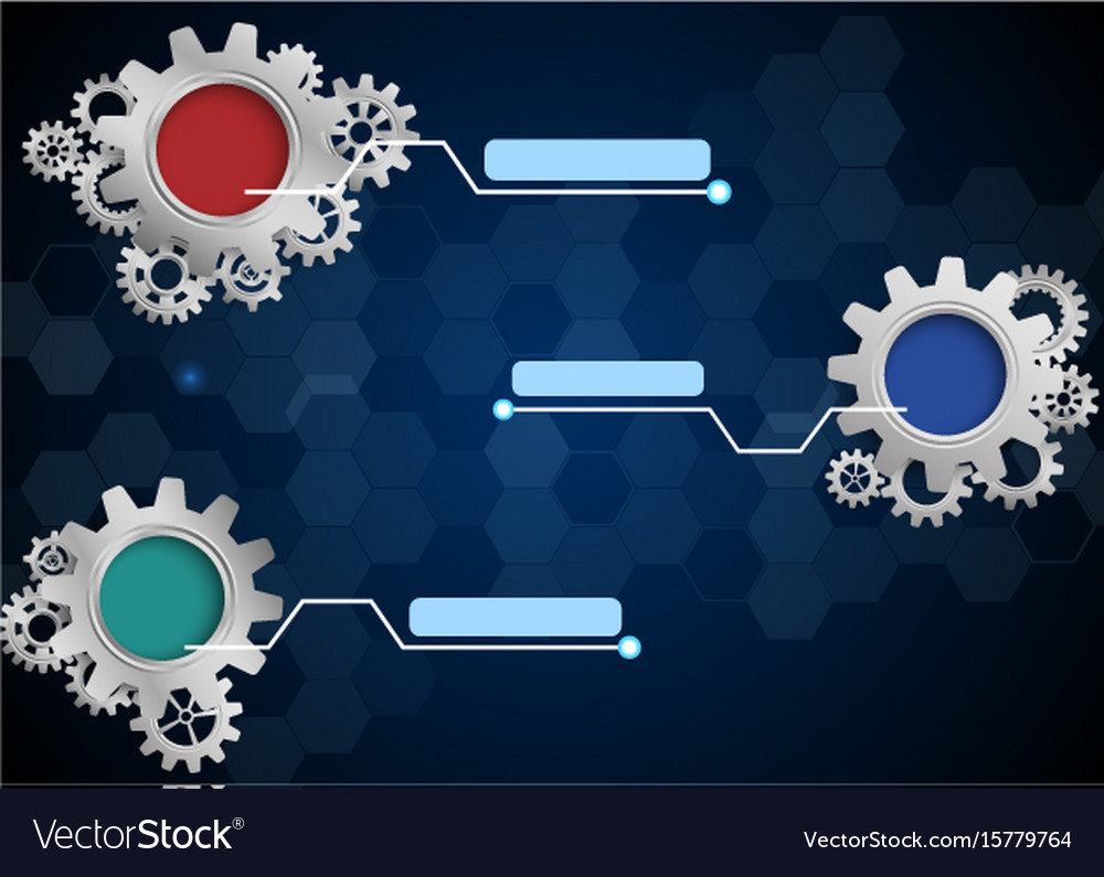 Abstract background with gears