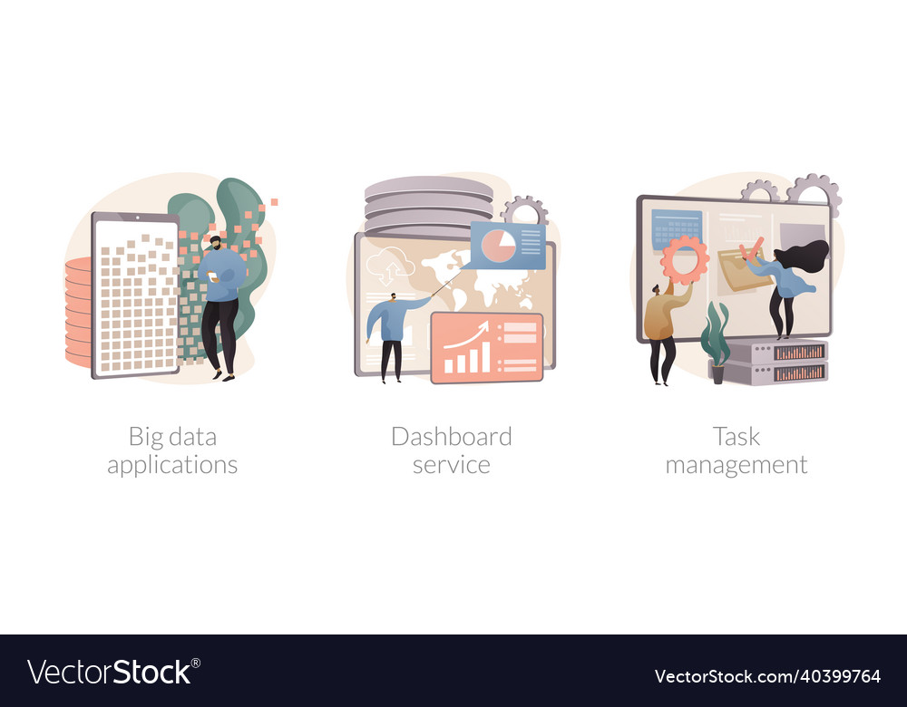 Big data analytics abstract concept Vector Image Big data analytics abstract concept