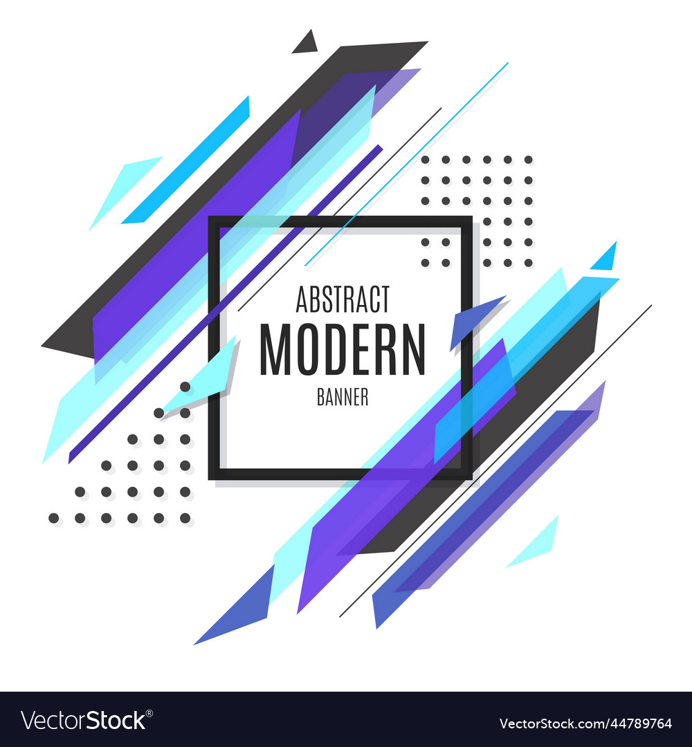 Blue abstract banner design