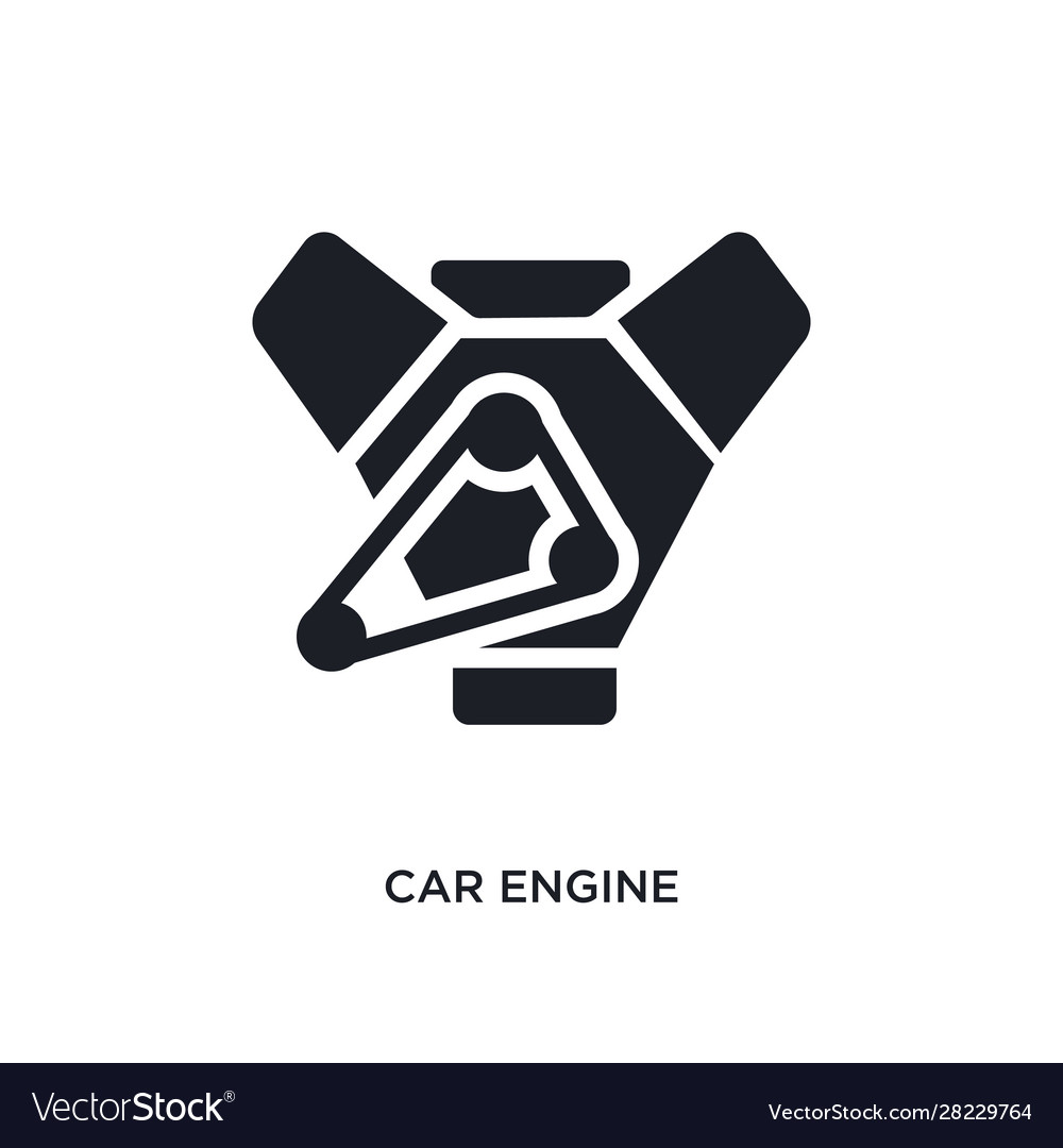 Car engine isolated icon simple element from Vector Image