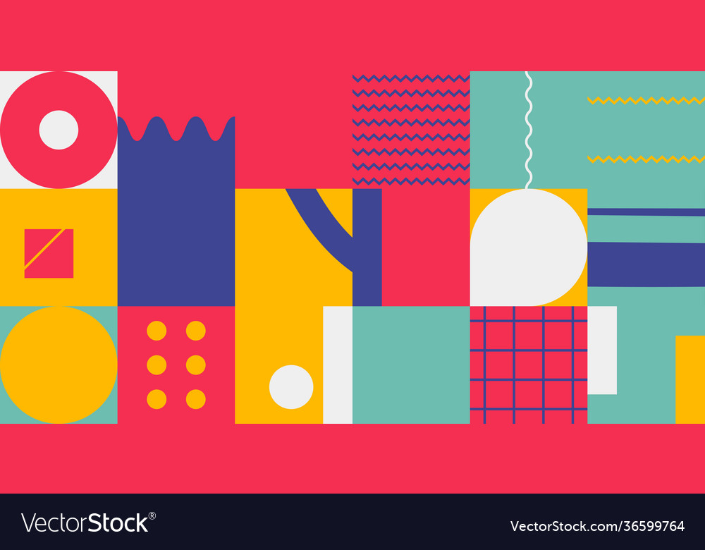 Deconstructed abstract pattern design Vector Image Deconstructed abstract pattern design
