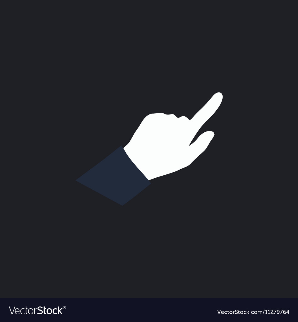 Hand cursor computer symbol