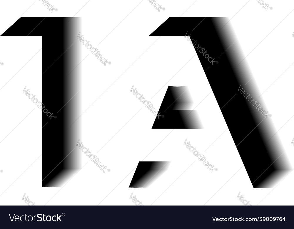Ia monogram shadow shape style