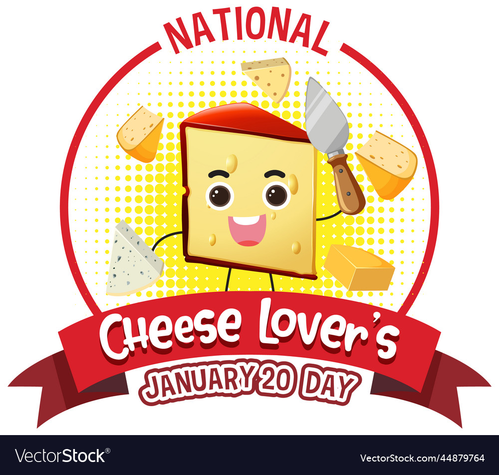 National cheese lovers day banner design Vector Image