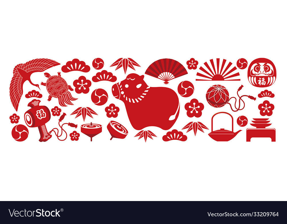 Neue Jahre Grußkarte Vorlage Glück Charme vector image Neue Jahre Grußkarte Vorlage Glück Charme