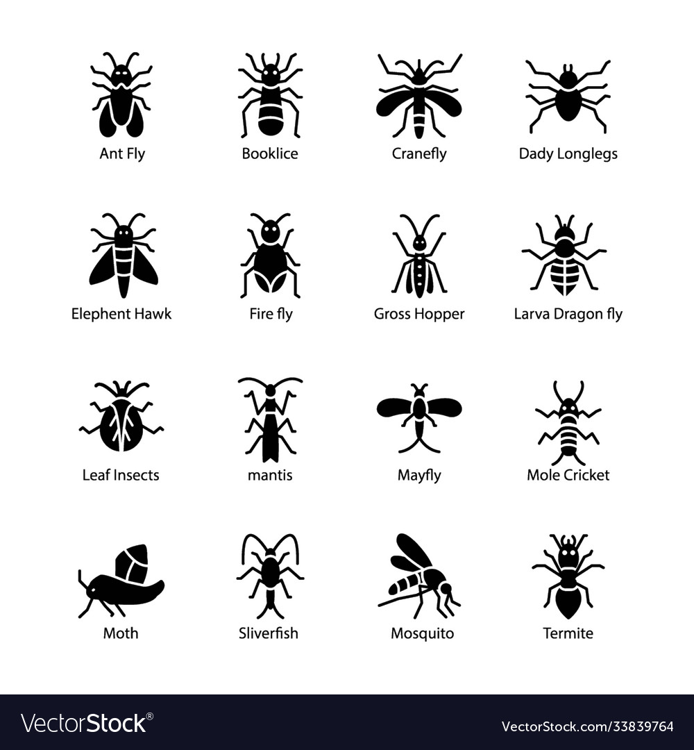 Pest control icon pack