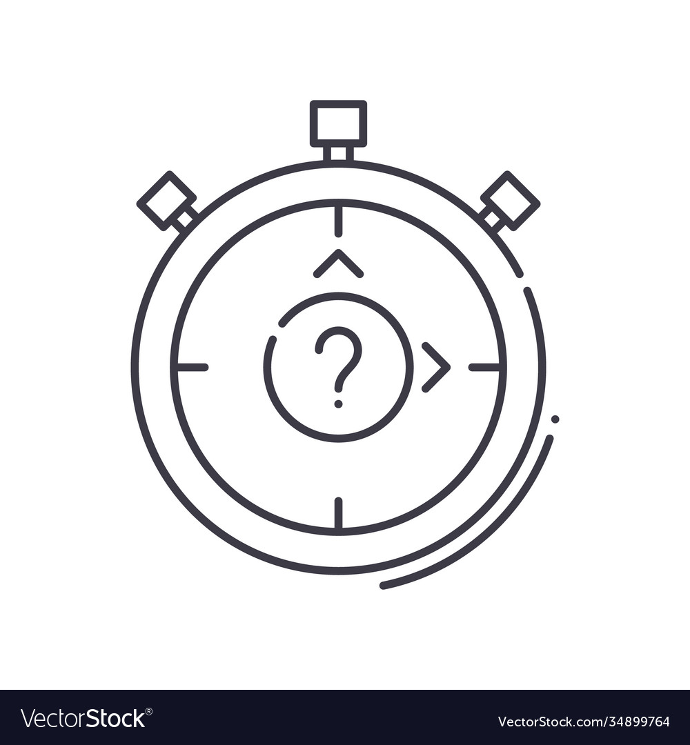 Quizzes icon linear isolated thin Vector Image Quizzes icon linear isolated thin