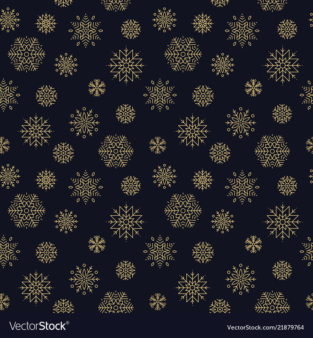 Seamless pattern with snowflakes