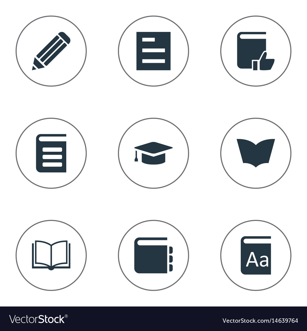Set of simple knowledge icons