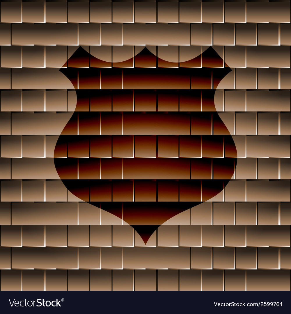 Shield flat modern web button and space for your