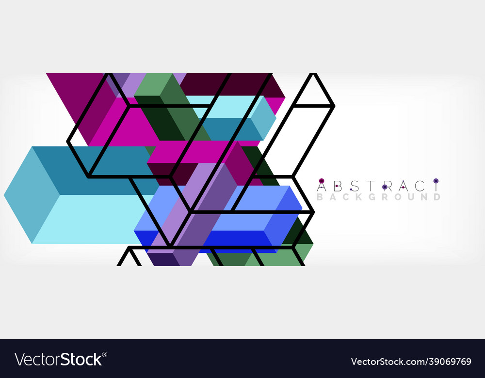 Abstract background 3d cubes cubic elements