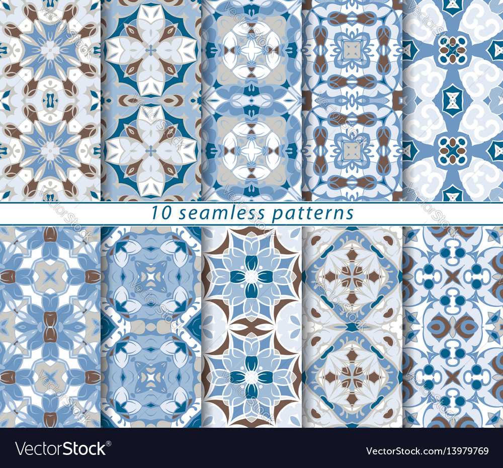 Abstract Seamless Pattern Tile Set