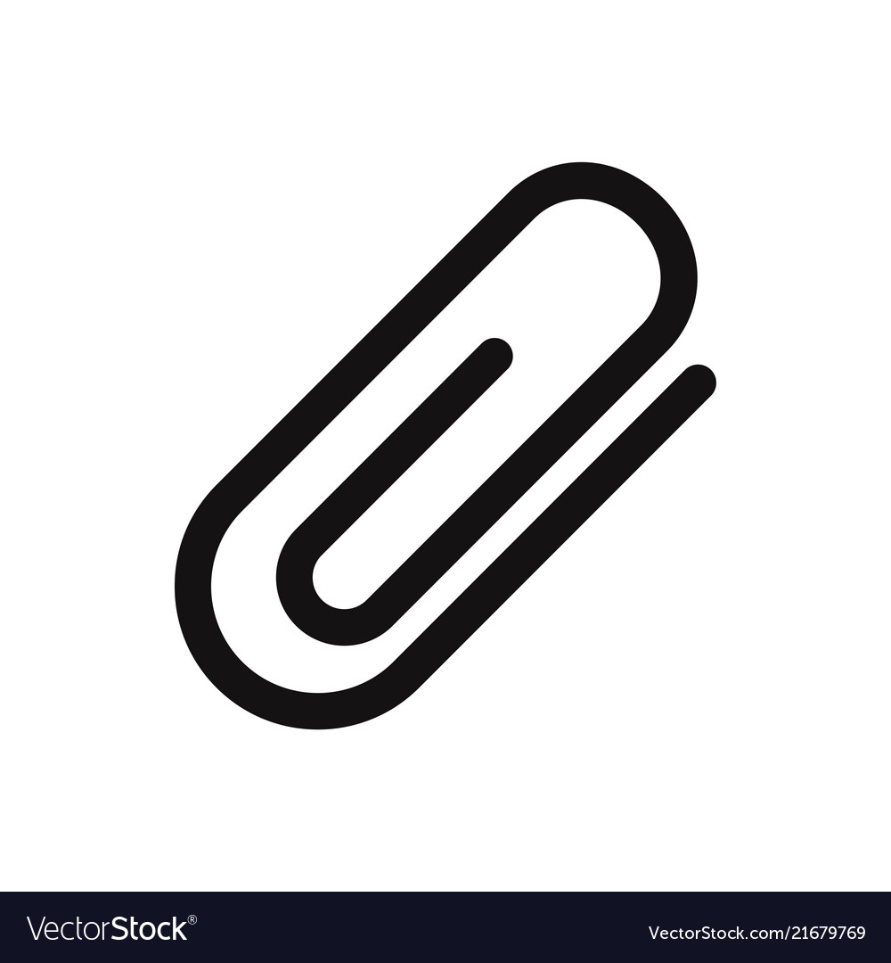 Attach Icon Royalty Free Vector Image VectorStock