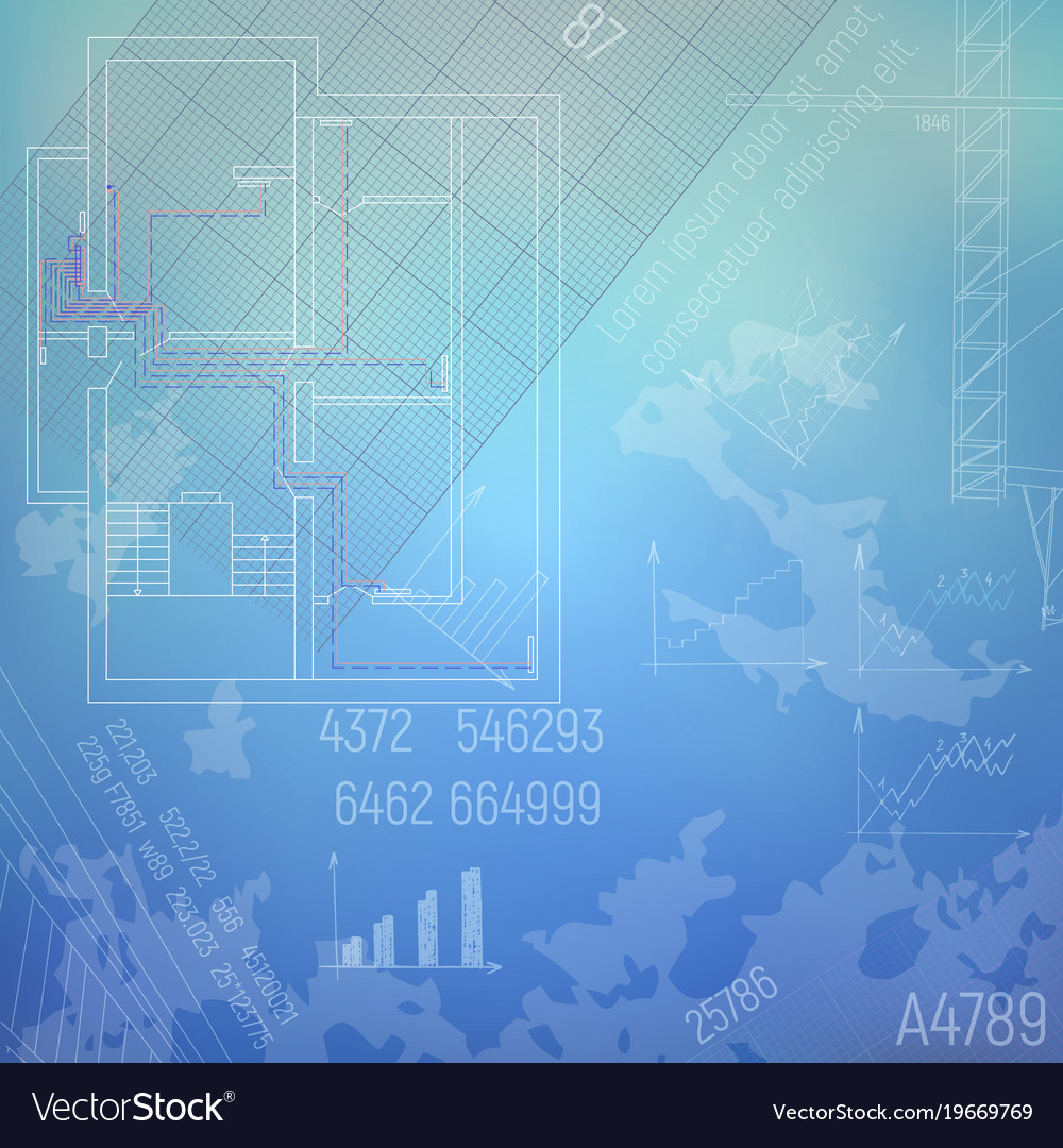 Blueprint with a heating system