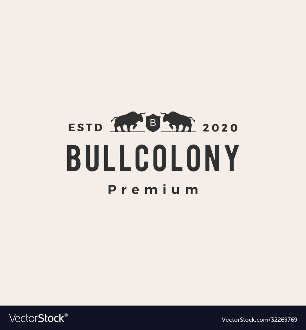 Bullcoat Arm Hipster Vintage Logo Symbol