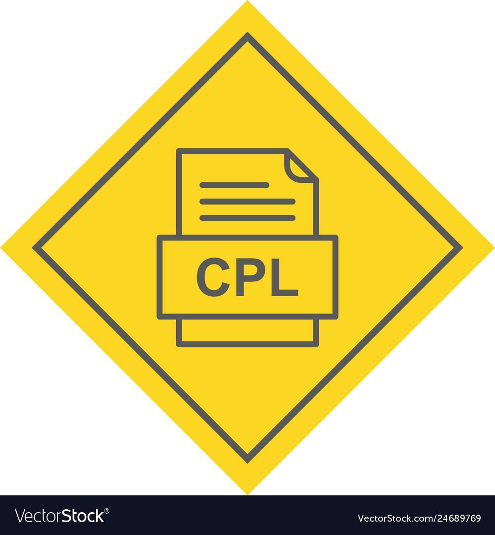 Cpl file document icon