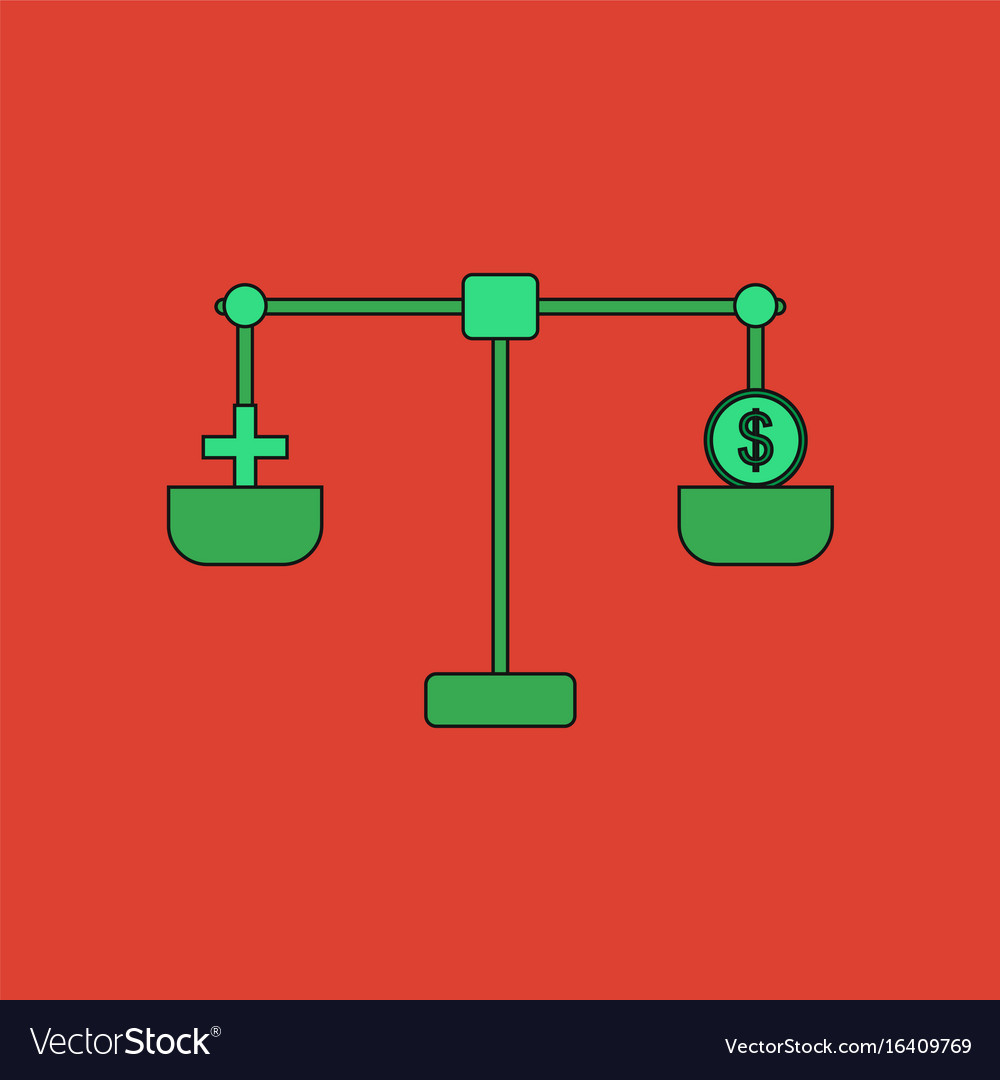 Flat icon design collection scales with cross