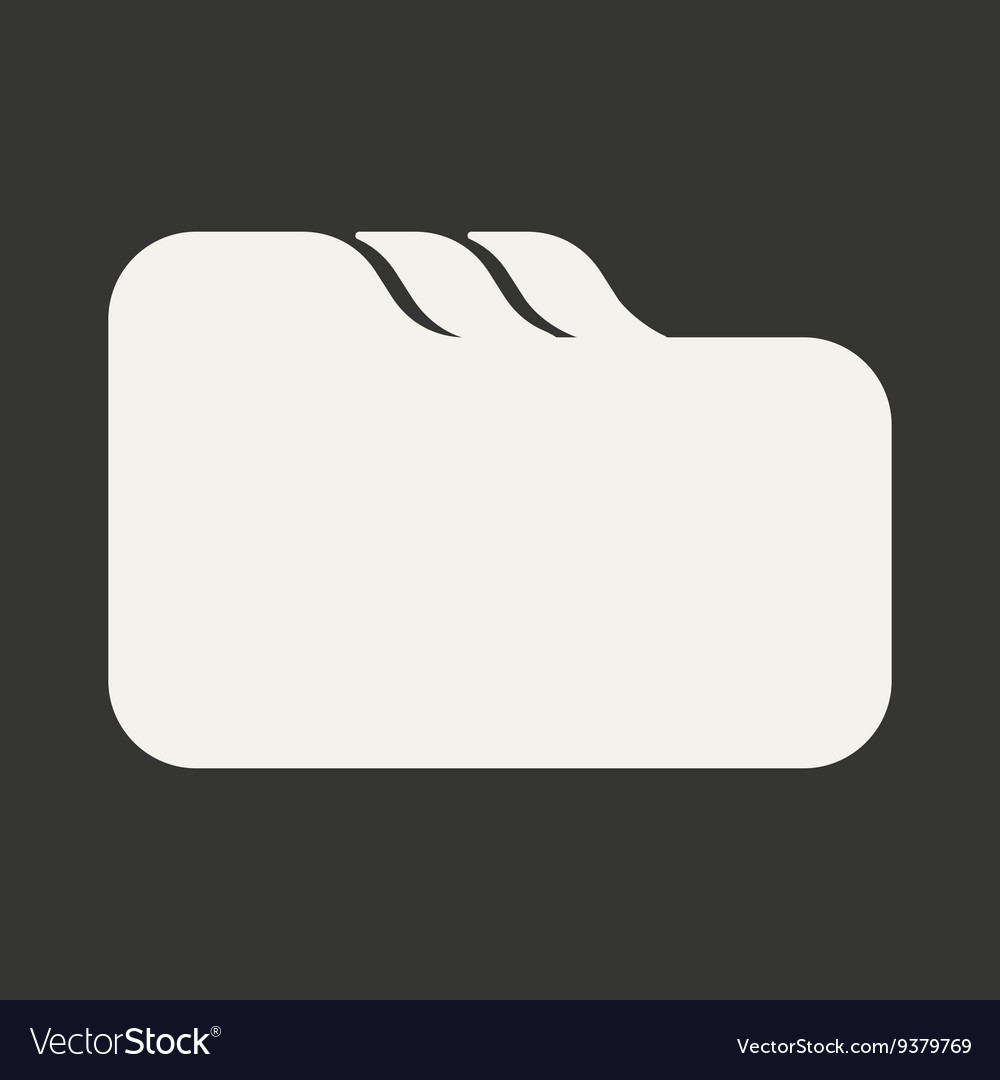 Flat in black and white mobile application folder