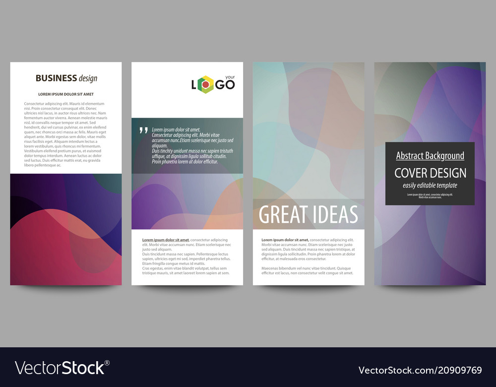 Flyers set modern banners business templates Vector Image