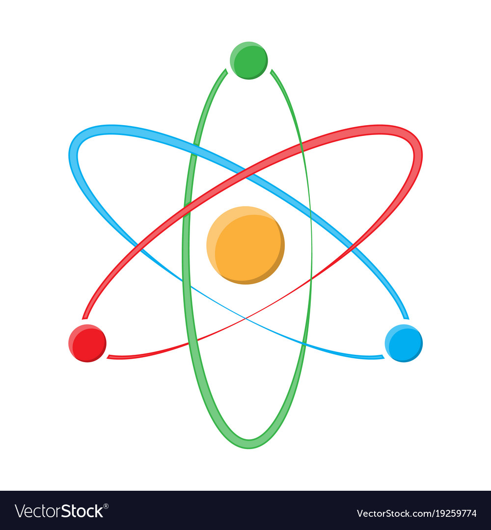 Symbol der Atomstruktur