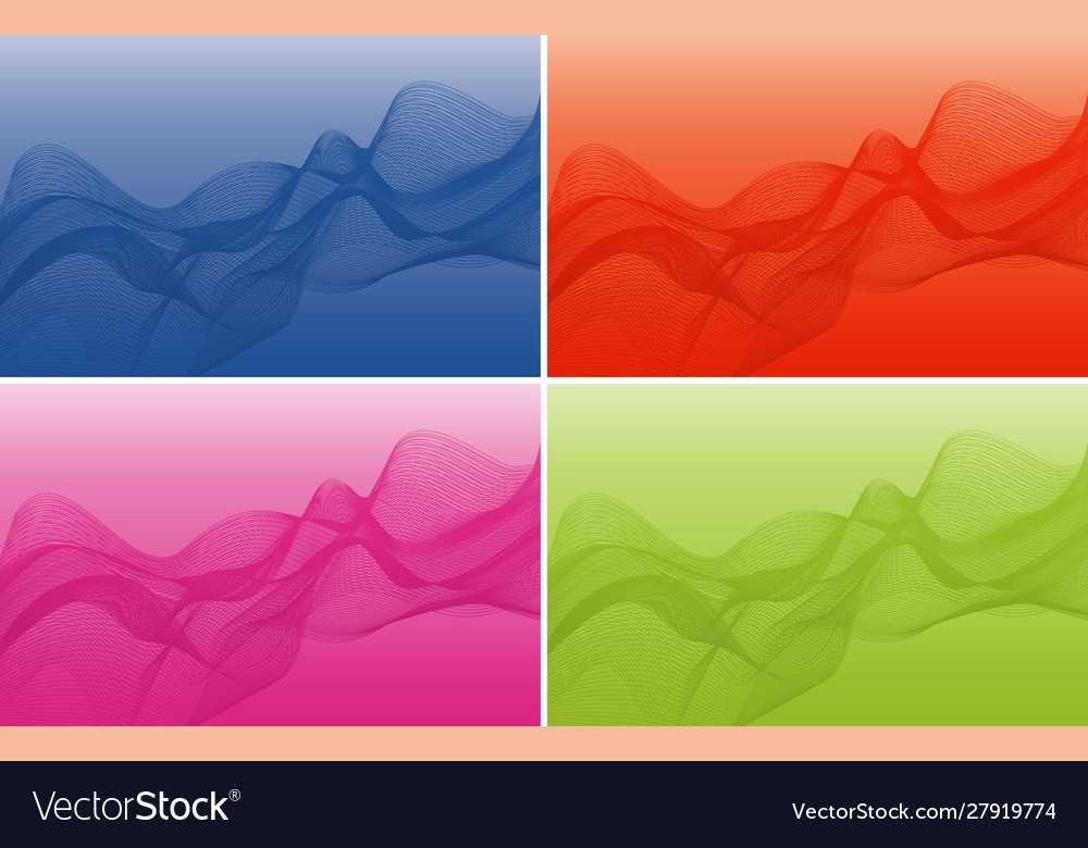 Background template with wavy lines