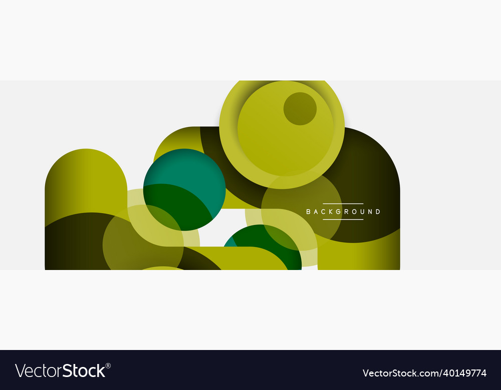 Circle and round shapes abstract background