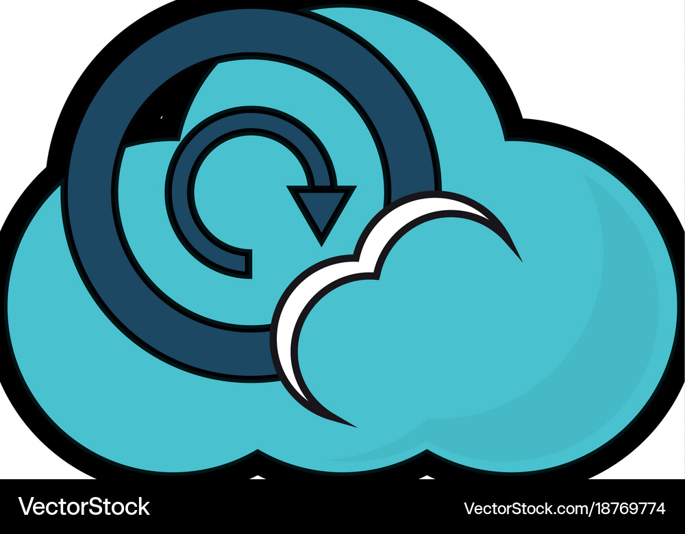 Cloud storage design concept Royalty Free Vector Image
