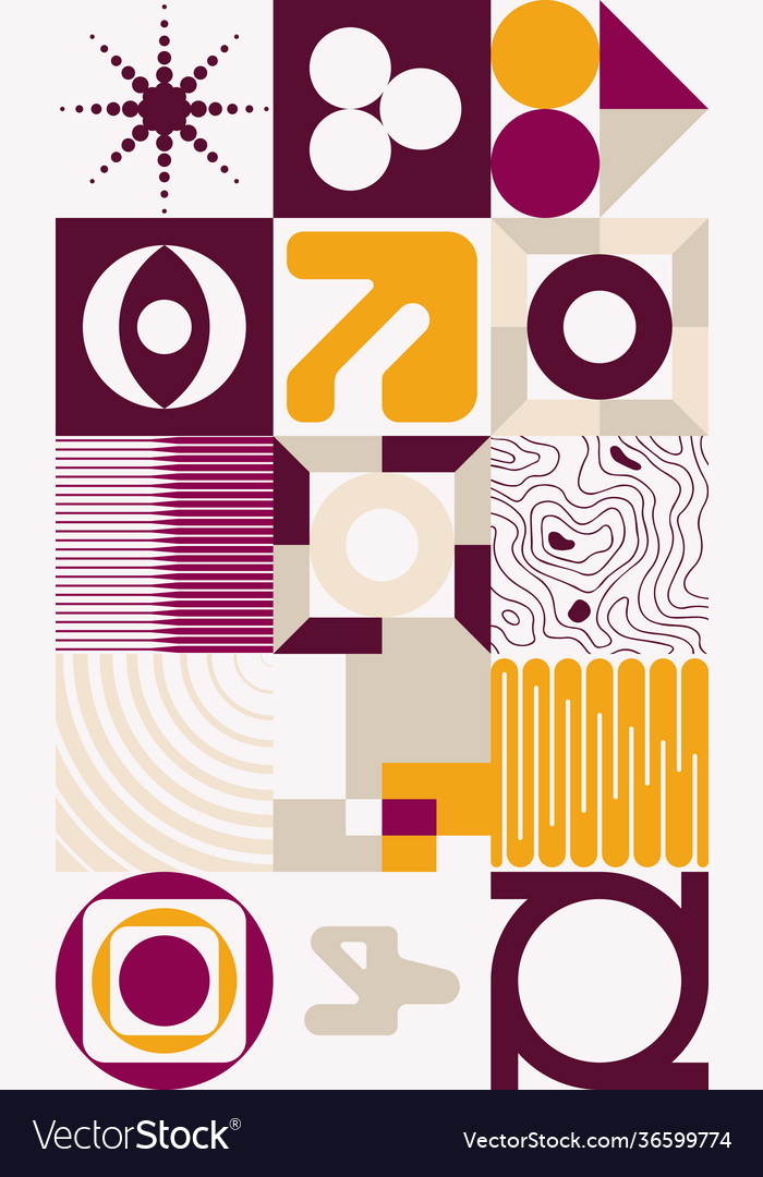 Deconstructed abstract pattern design