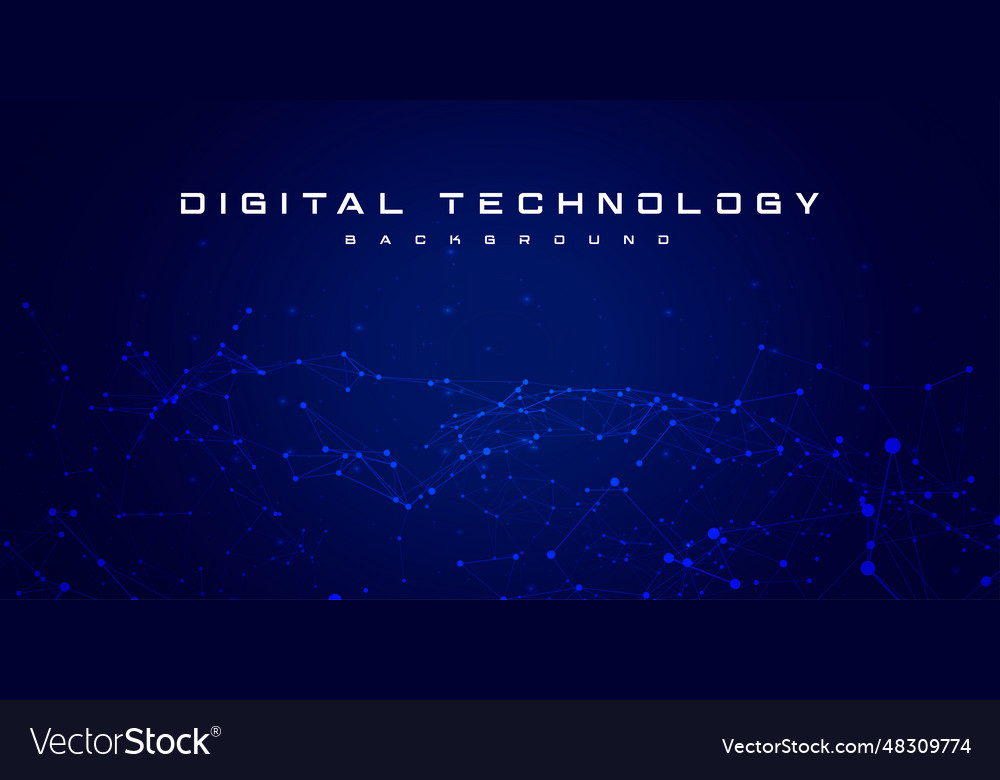 Digital technology internet network connection ai Vector Image