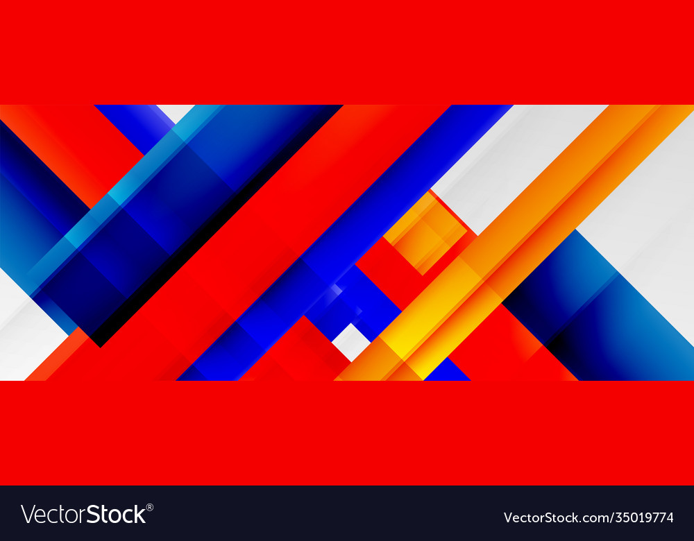 Geometric abstract backgrounds with shadow lines vector image Geometric abstract backgrounds with shadow lines