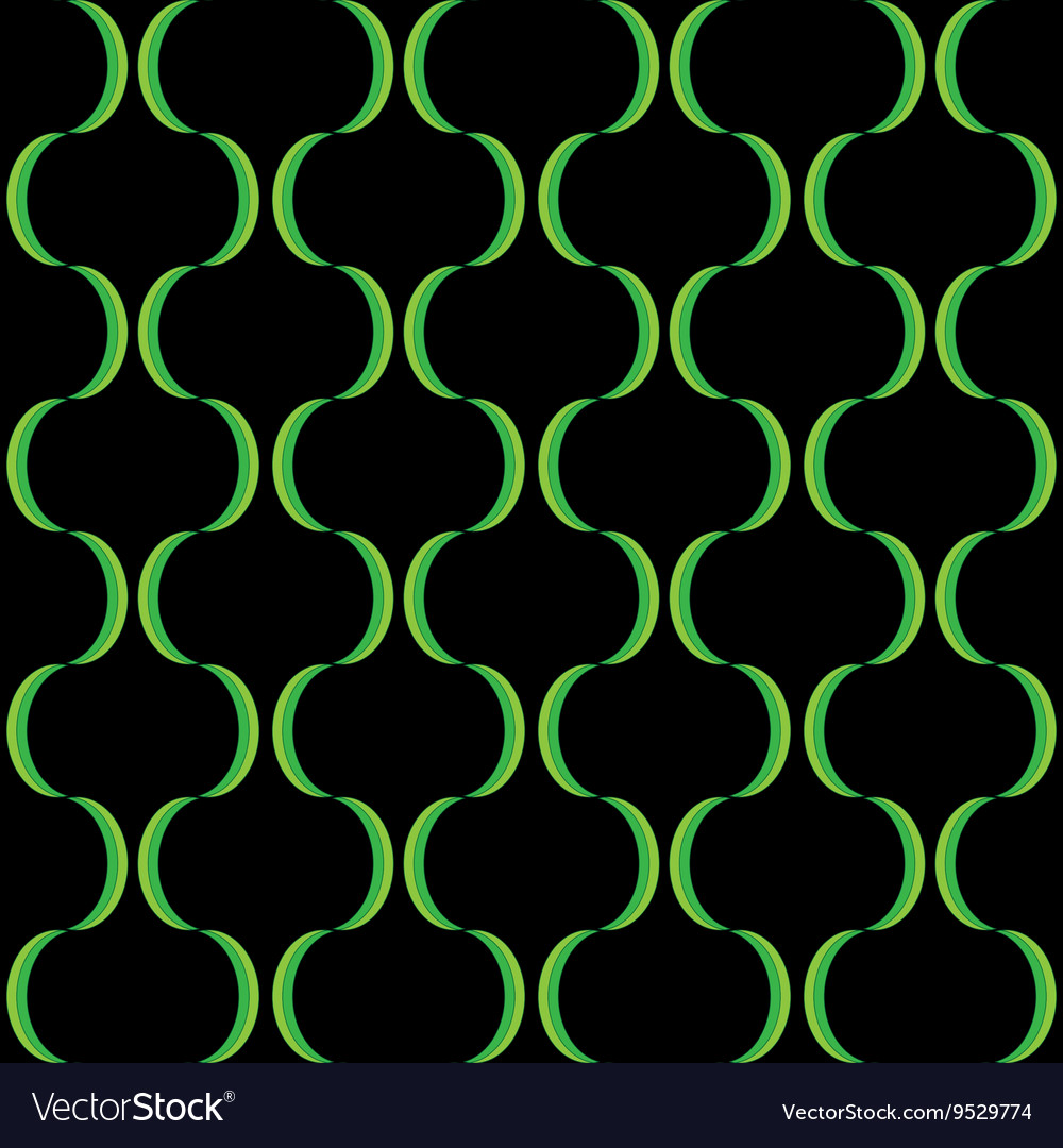 Green Curve Stripe Pattern