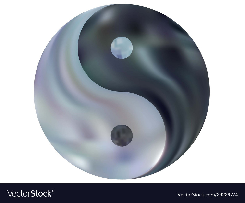 Mesh background in form yin yang vector image Mesh background in form yin yang