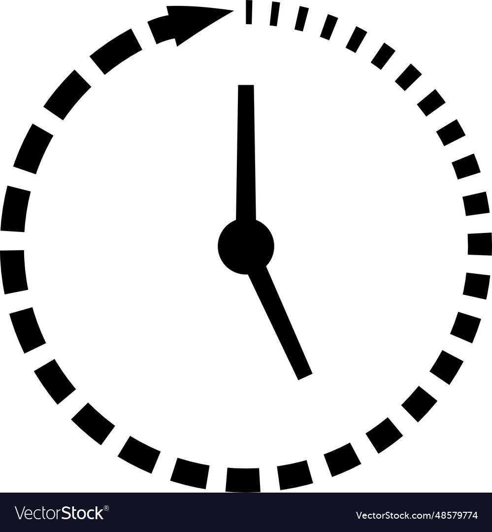 Passage time icon clock missing concept fast