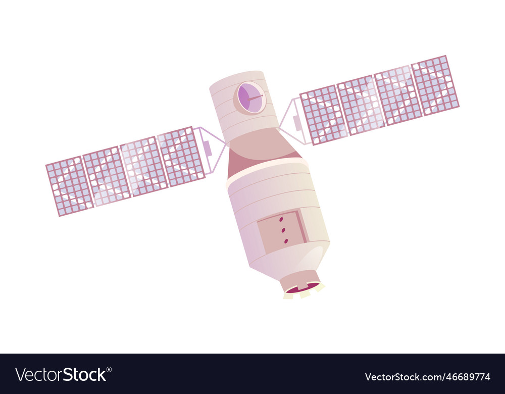 Satellite for collecting information Royalty Free Vector