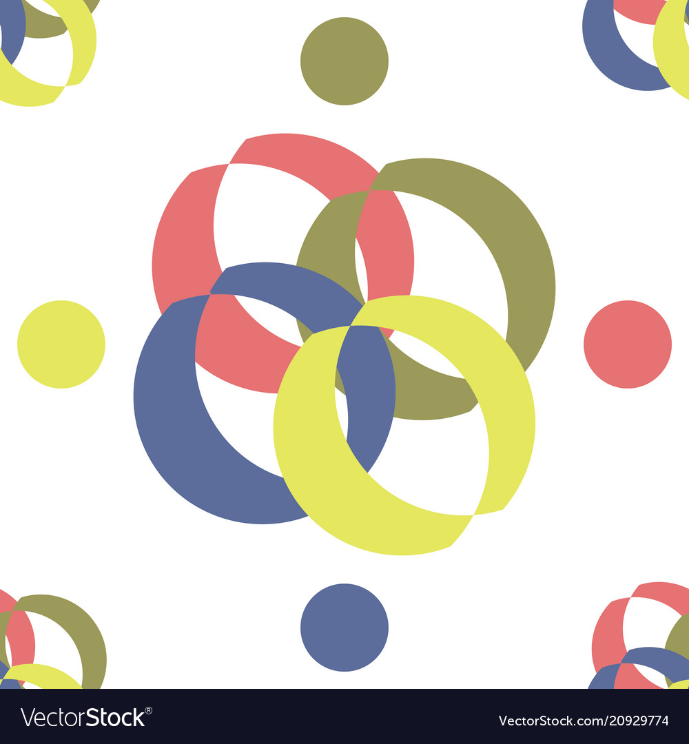 Seamless pattern on abstract theme