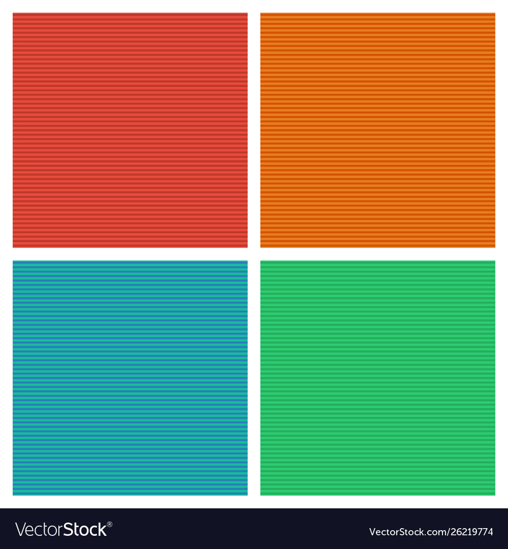 Set colored seamless geometric striped patterns