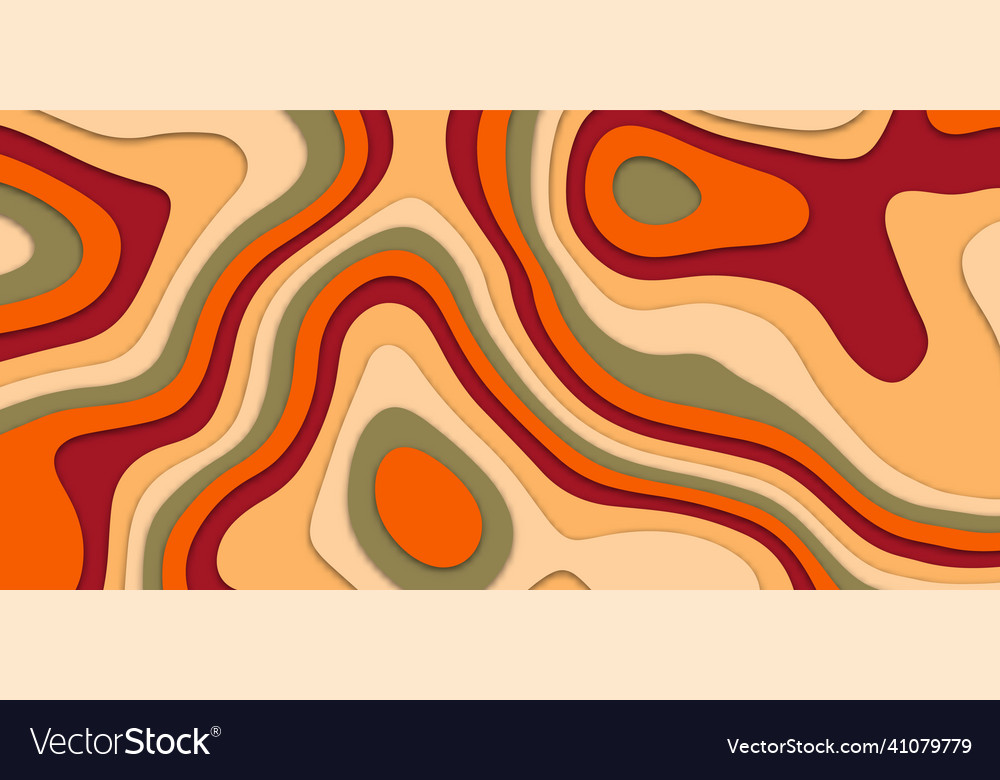 Abstract colorful papercut background design