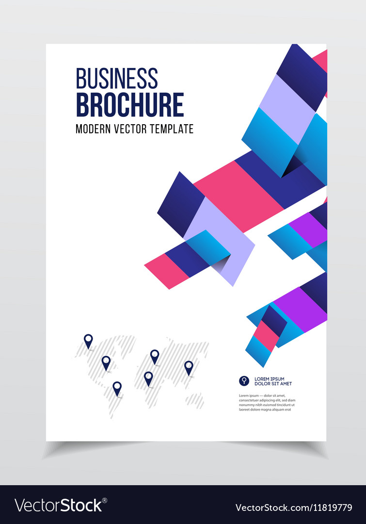 Annual report brochure with text a4 size c