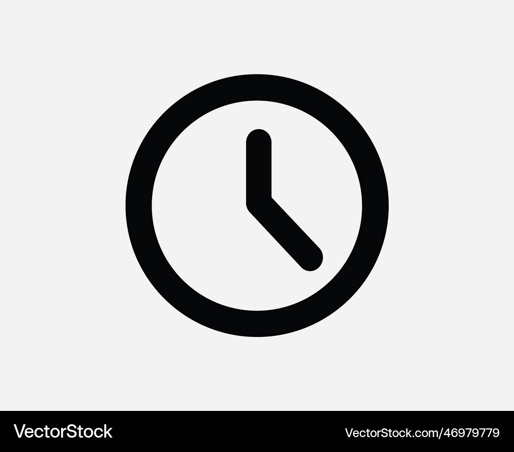 Clock icon Royalty Free Vector Image - VectorStock