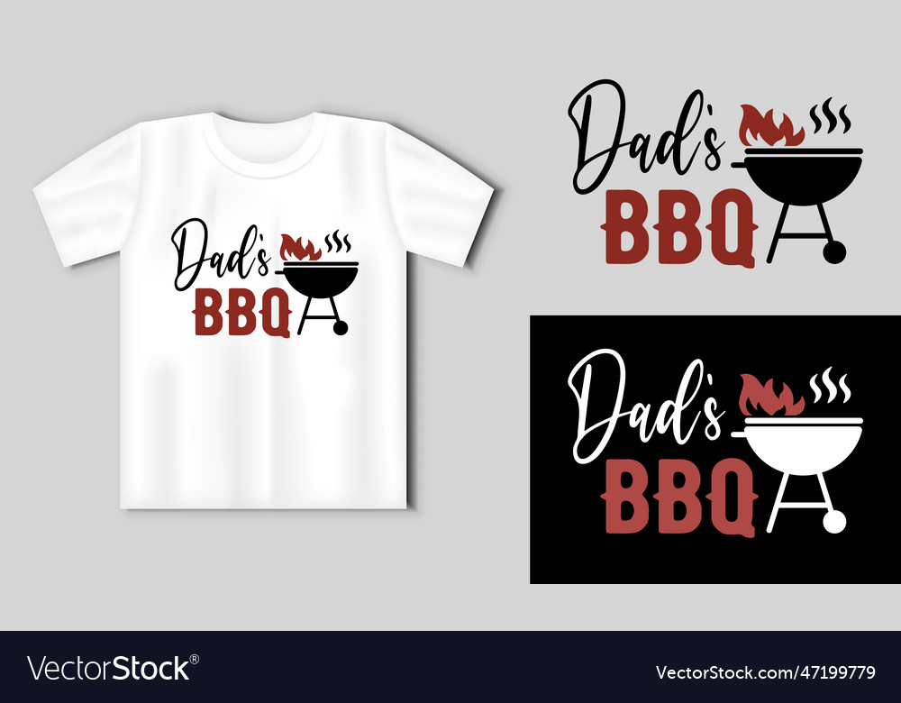 Dad s bbq lettering for t shirt poster Royalty Free Vector