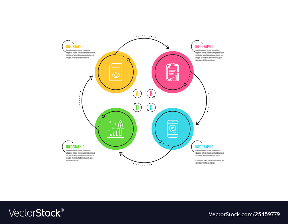 Development plan checklist and view document vector image Development plan checklist and view document