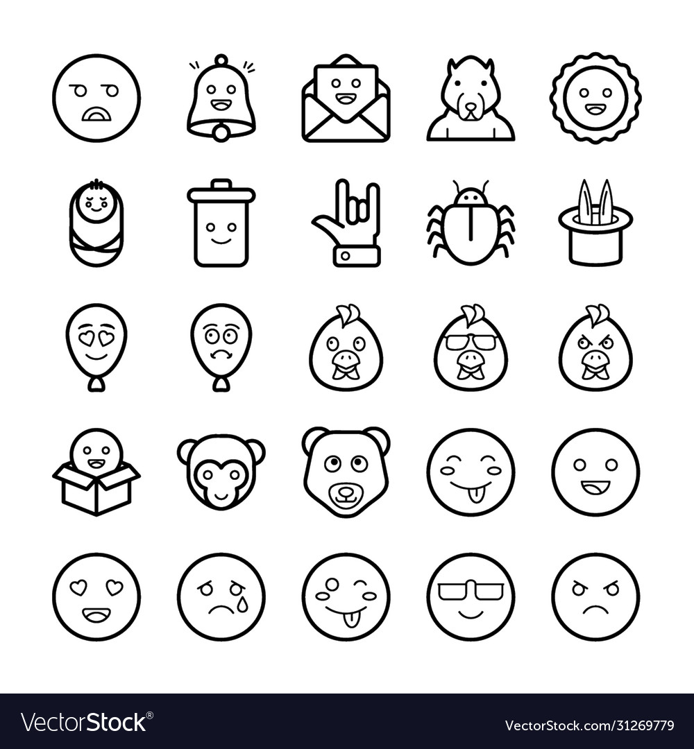 Emoticons icons pack