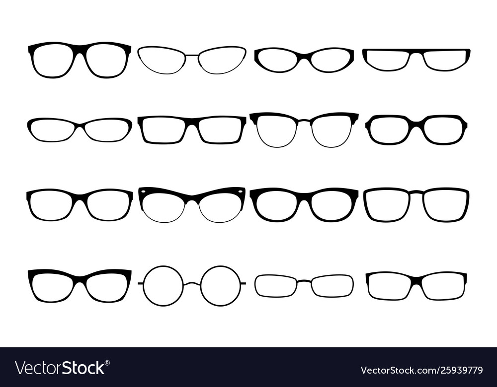 Glasses frames Royalty Free Vector Image VectorStock