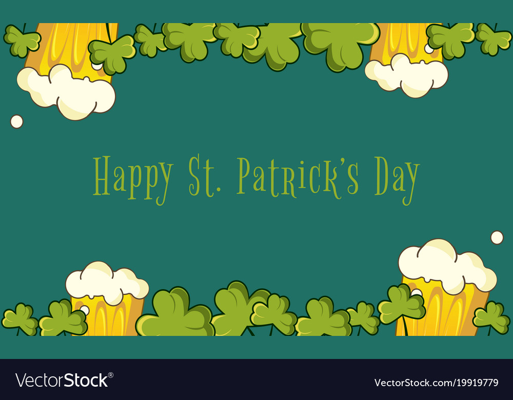 Happy patrick day banner