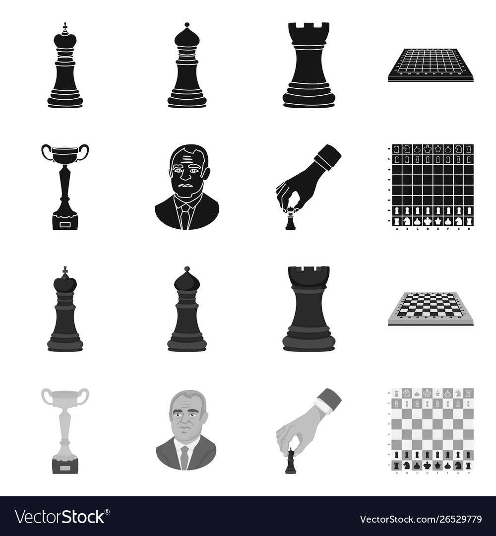 Isolated object checkmate and thin symbol vector image Isolated object checkmate and thin symbol