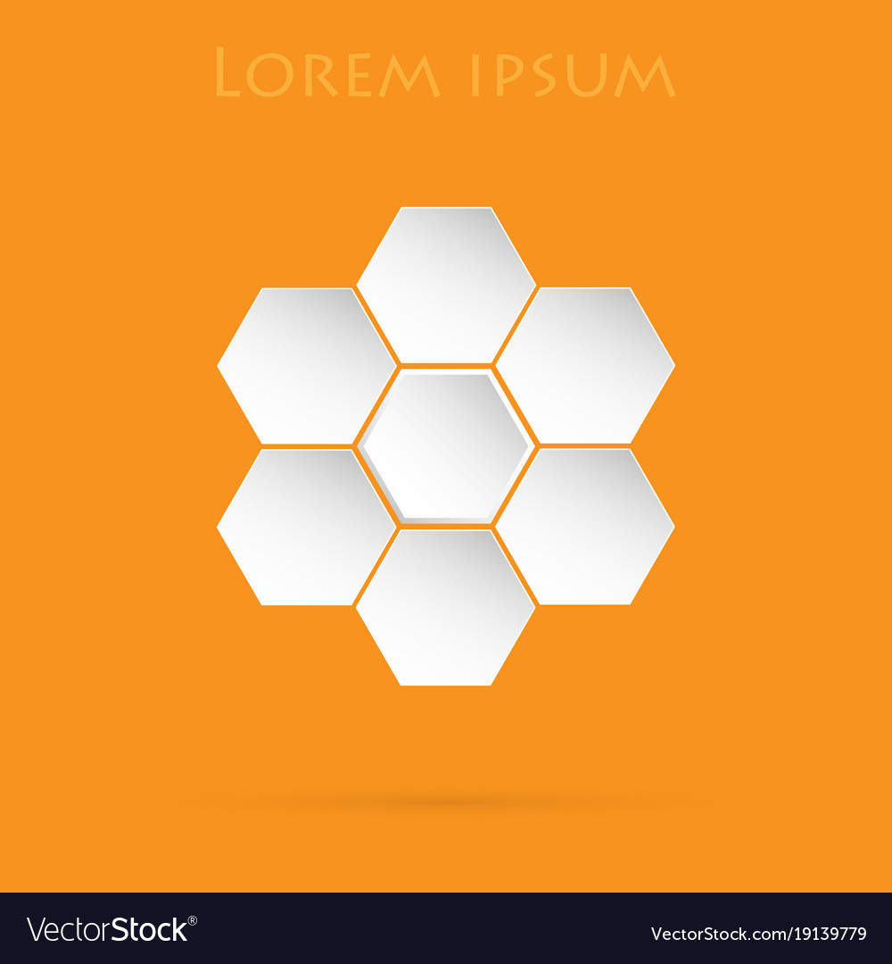 Logo design based on hexagons