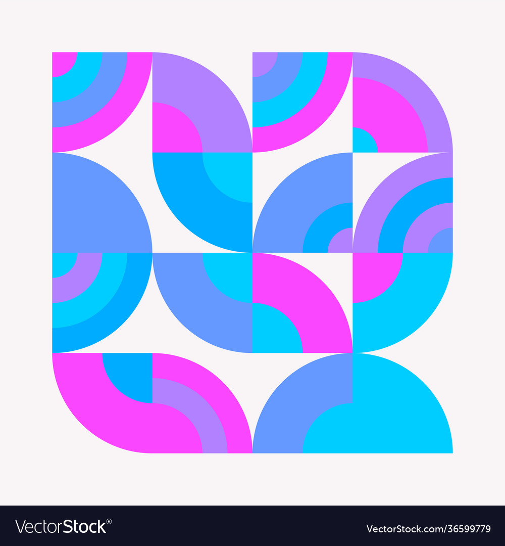 Mosaic abstract pattern design vector image Mosaic abstract pattern design