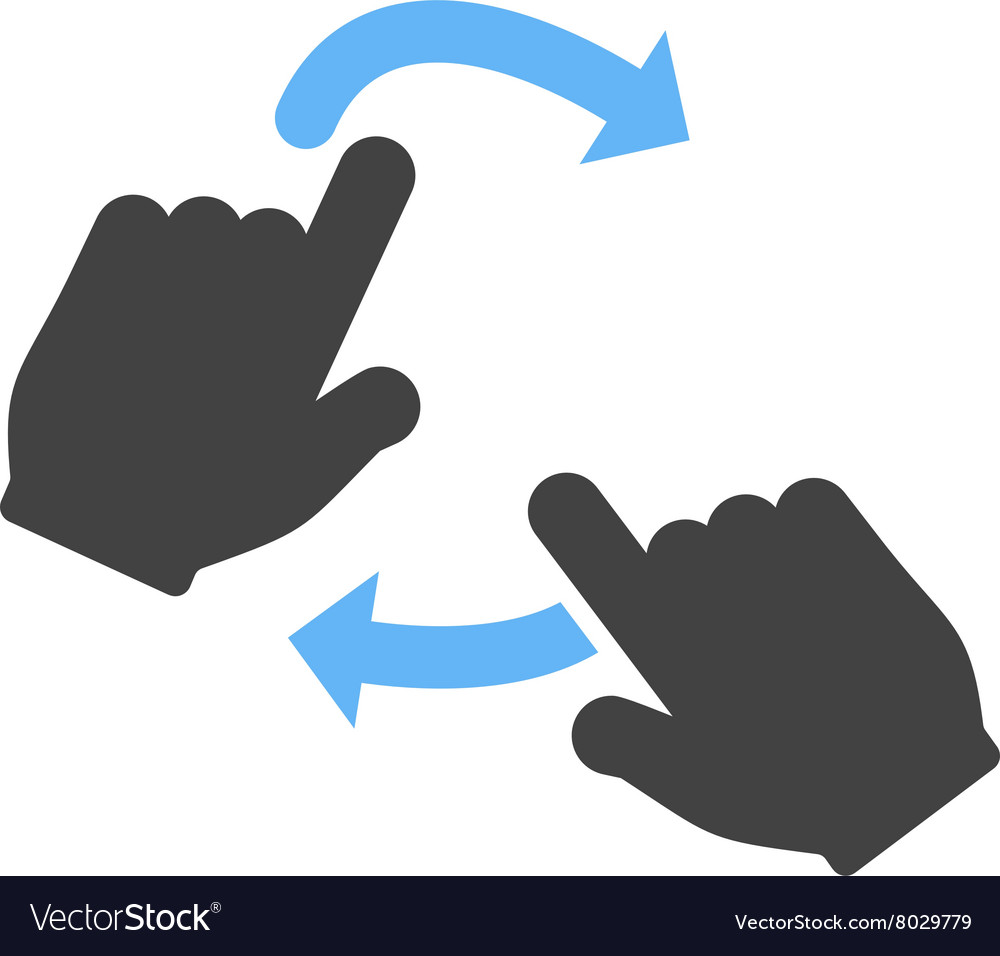 Rotate with two hands